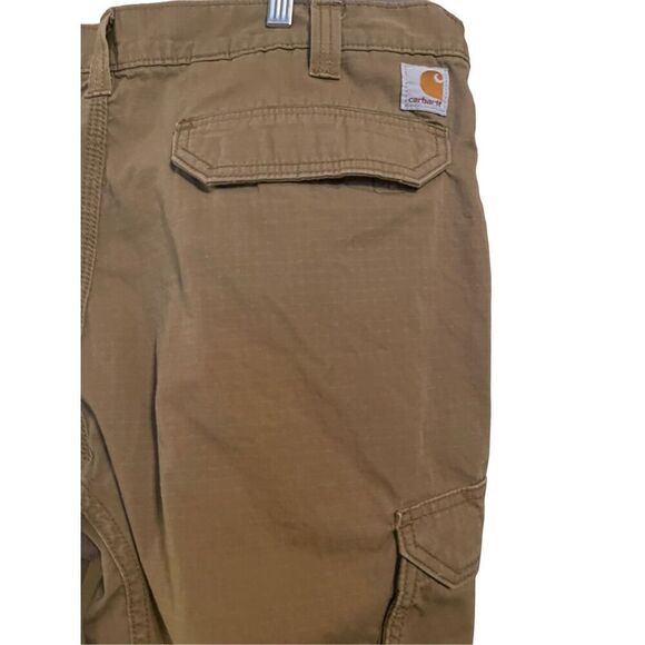 Carhartt Force Tappen Mens Tan Relaxed Fit Cargo Trouser Pants Size 40x30 - Picture 7 of 12